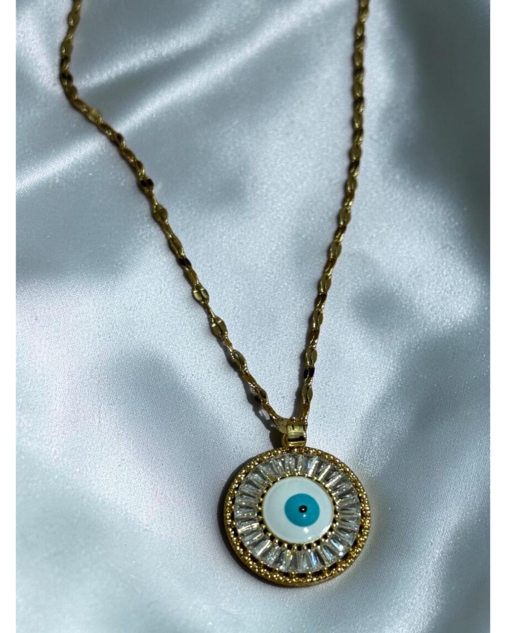 BAGET ZİRKON NAZAR MODEL ÇELİK BİLEKLİK