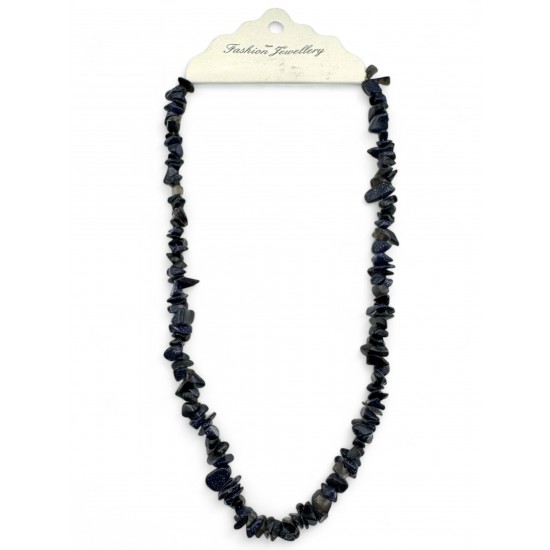 LACİVERT YILDIZ KIRIKTAŞ DOĞALTAŞ KOLYE