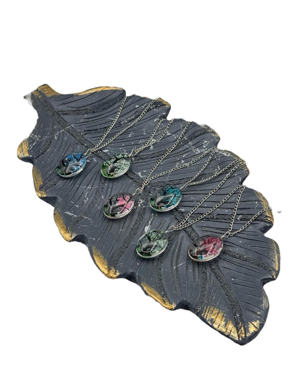 OVAL SULTANOTU HAYAT AĞACI MODEL CAM KOLYE