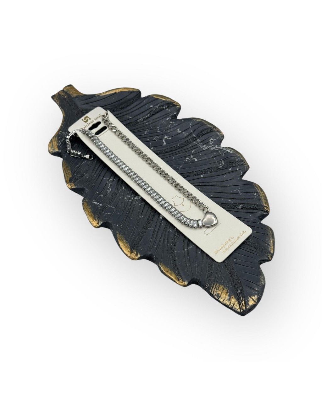 YARISI SU YOLU YARISI GURMET ZİNCİR KALP FİGÜR SİLVER RENK ÇELİK KOLYE