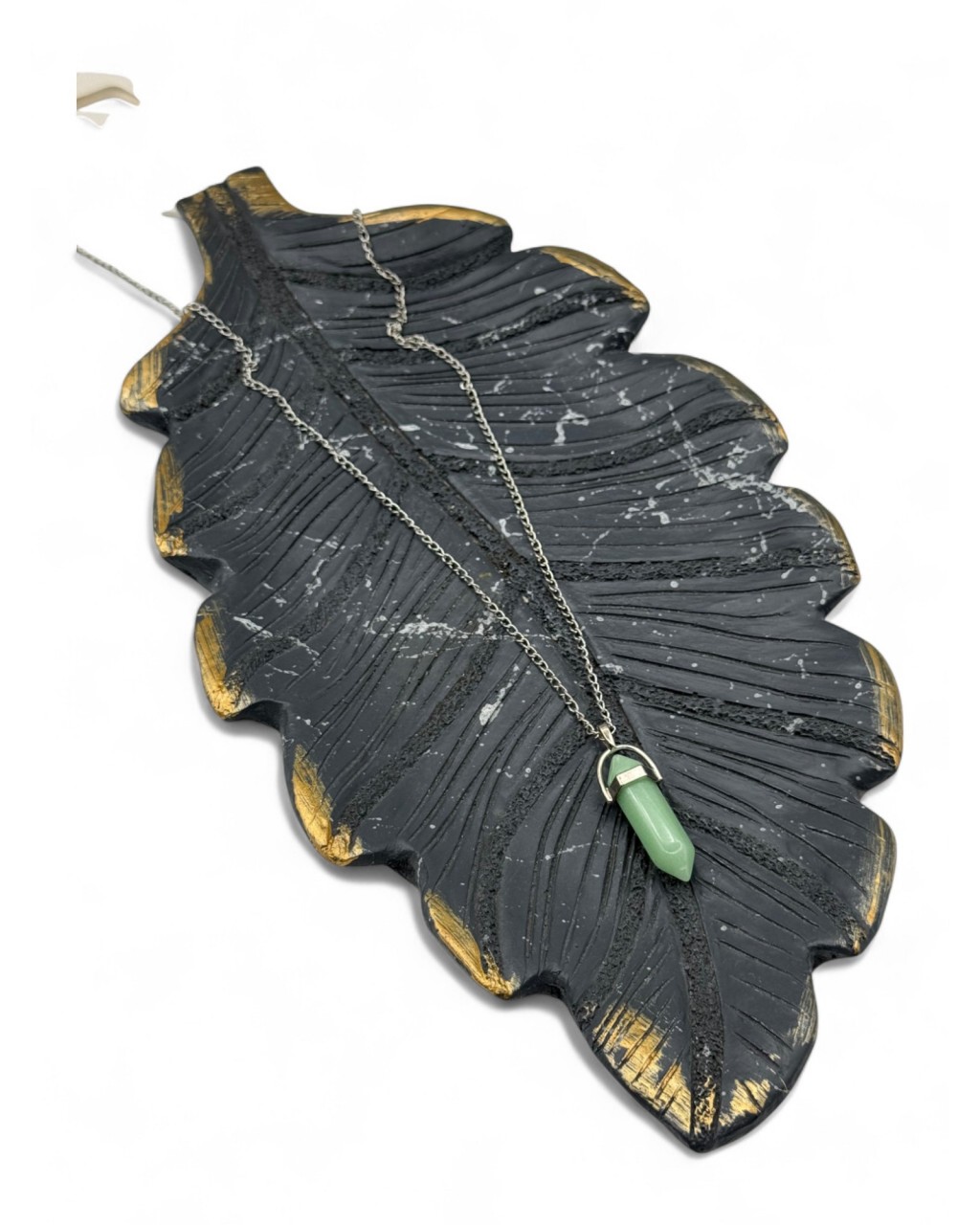 ÇİVİ MODEL YEŞİM TAŞI KOLYE