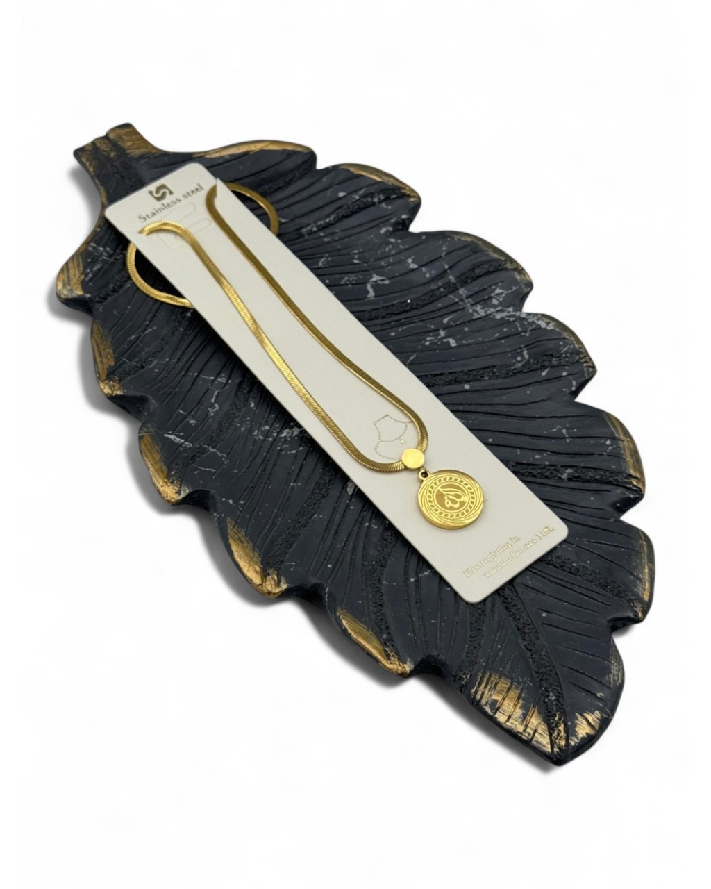 GOLD RENK İTALYAN ZİNCİR ARAPÇA ALLAH YAZILI LİRA ÇELİK KOLYE