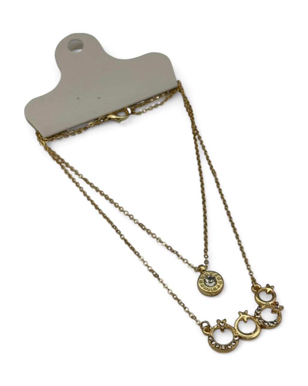 AYYILDIZ DÖRTLÜ MODEL İKİLİ ZİRKON TAŞ KOLYE2