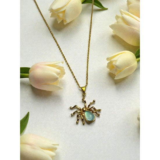 GOLD RENK ÖRÜMCEK MODEL KOLYE