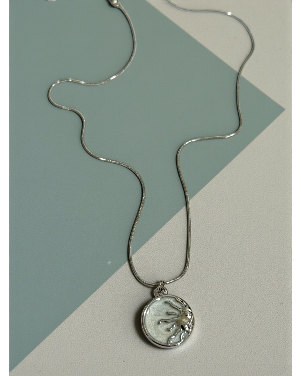 SEDEFLİ GÜNEŞ MODEL ÇELİK KOLYE