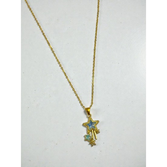 GOLD RENK KUYRUKLU YILDIZ MODEL KOLYE