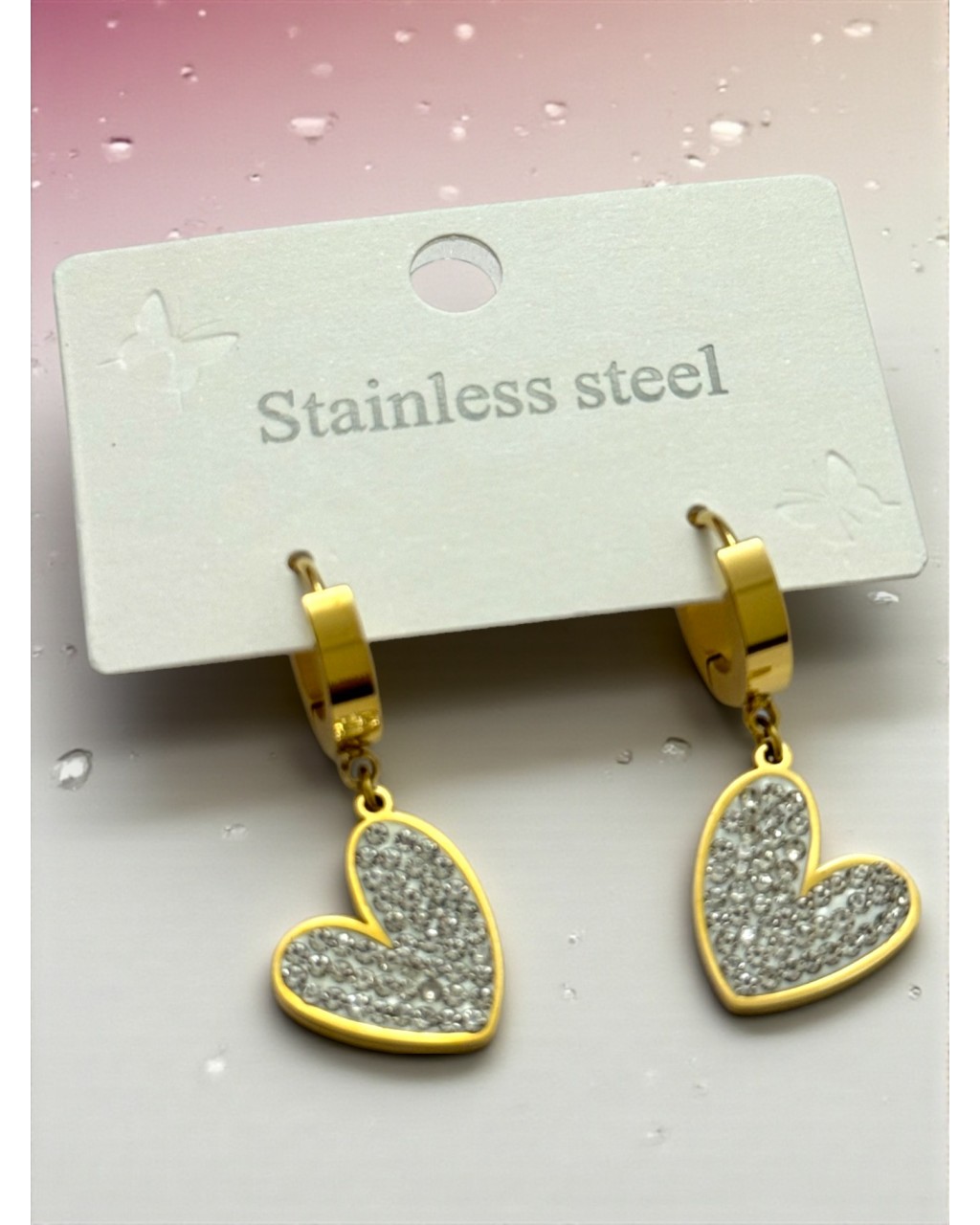 KALPLİ TAŞLI MODEL ÇELİK KÜPE