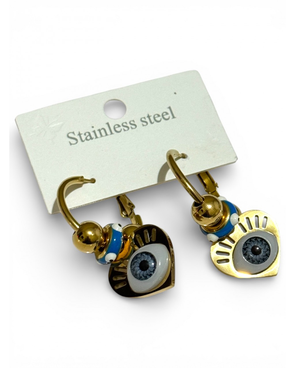 KALPLİ NAZARLI CHARM KÜPE