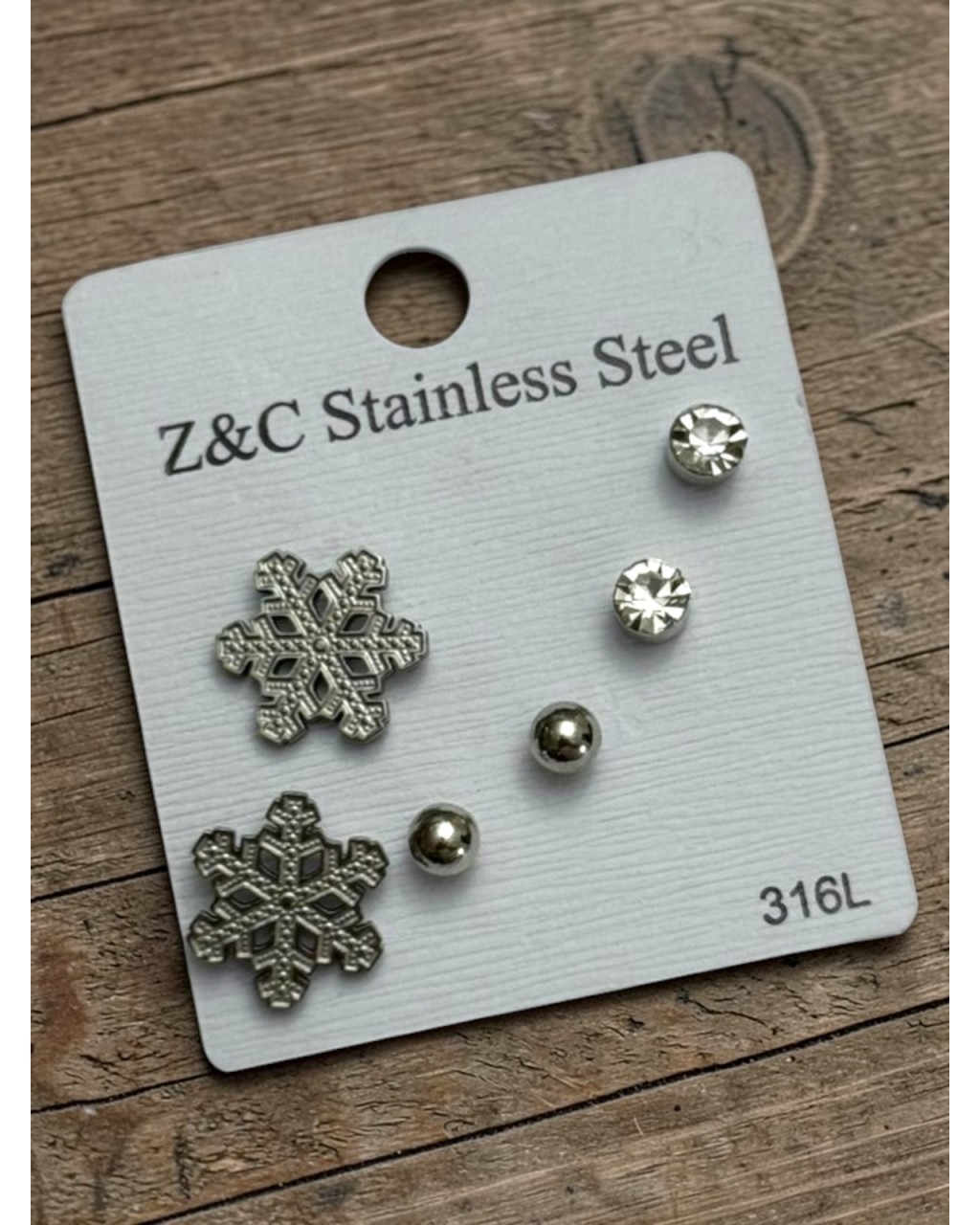 KAR TANESİ MODEL ÇELİK ÇOKLU KÜPE