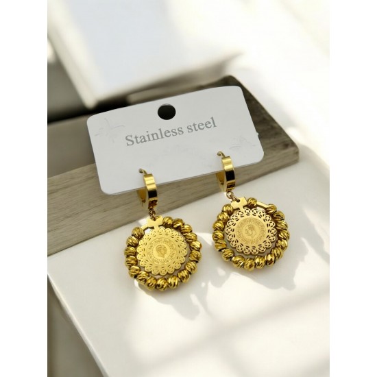 TUĞRA MODEL ÇELİK DORİKALI KÜPE