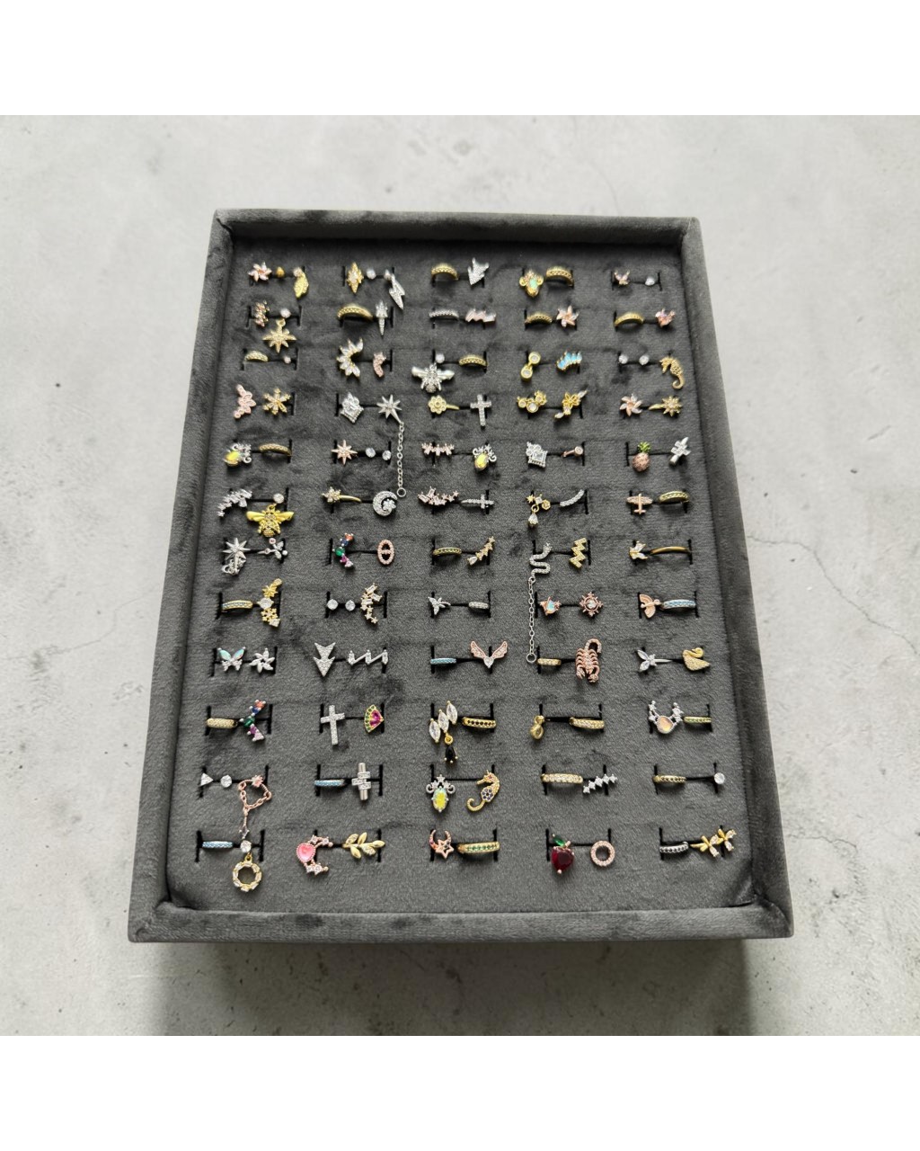 120 ADET KARIŞIK PİERCİNG KUTULU