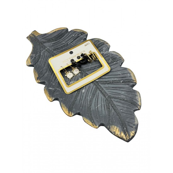 3 ÇİFT SİYAH FİMOLU MODEL KÜPE