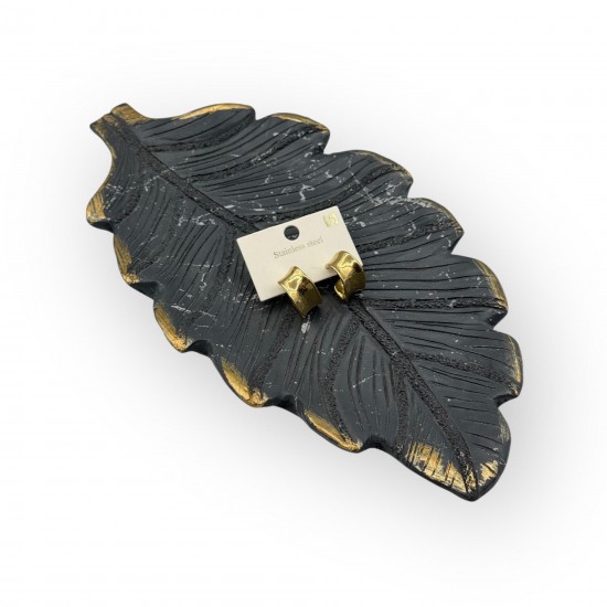 GOLD RENK ÇELİK KÜPE