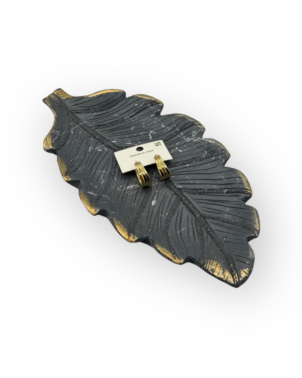 GOLD RENK BİRLEŞİK ÇOKLU ELİPS MODEL ÇELİK KÜPE