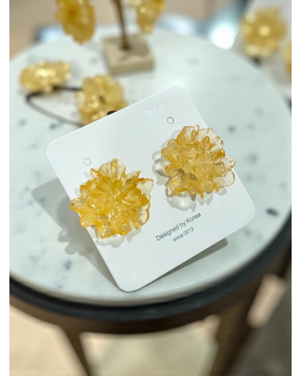 SARI ÇİÇEK MODEL KÜPE