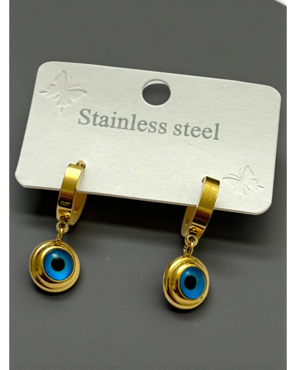 NAZAR MODEL ÇELİK KÜPE