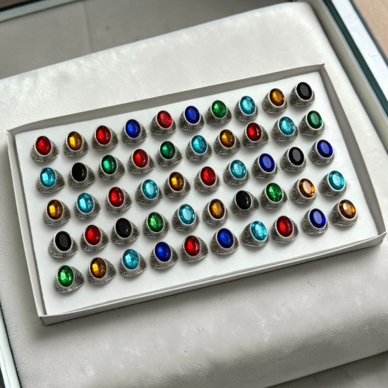 KRİSTAL MODEL KUTULU ERKEK YÜZÜK