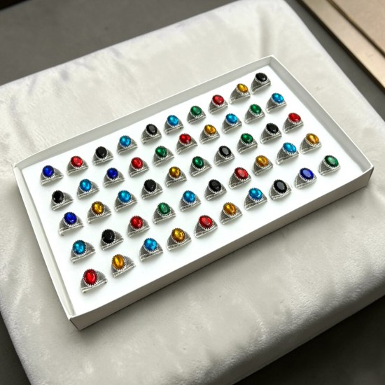 KRİSTAL MODEL KUTULU ERKEK YÜZÜK