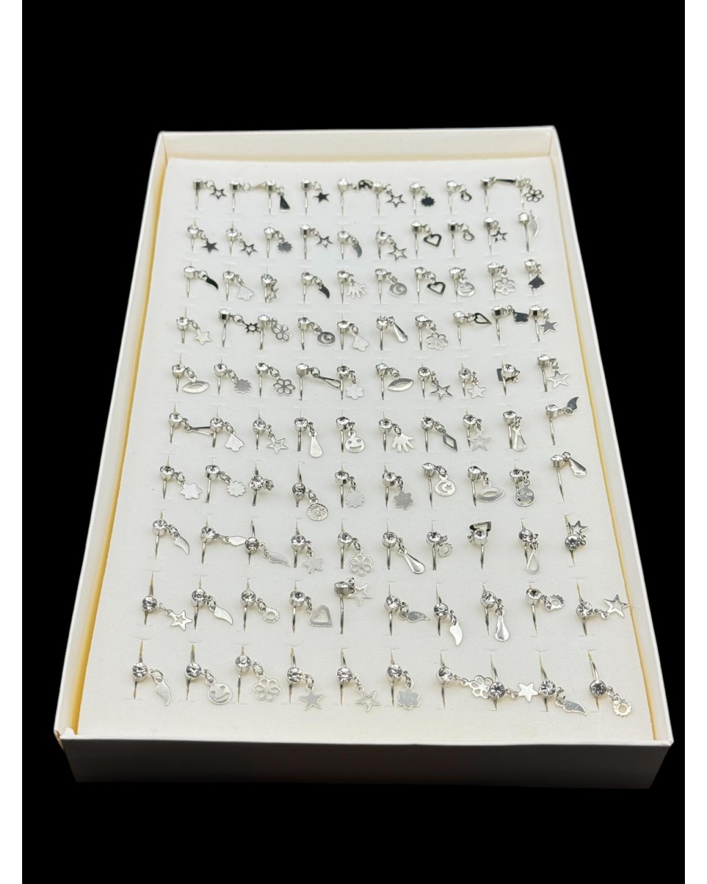 100 ADET SALLANTILI SİLVER RENK YÜZÜK 100 ADET SALLANTILI SİLVER RENK YÜZÜK