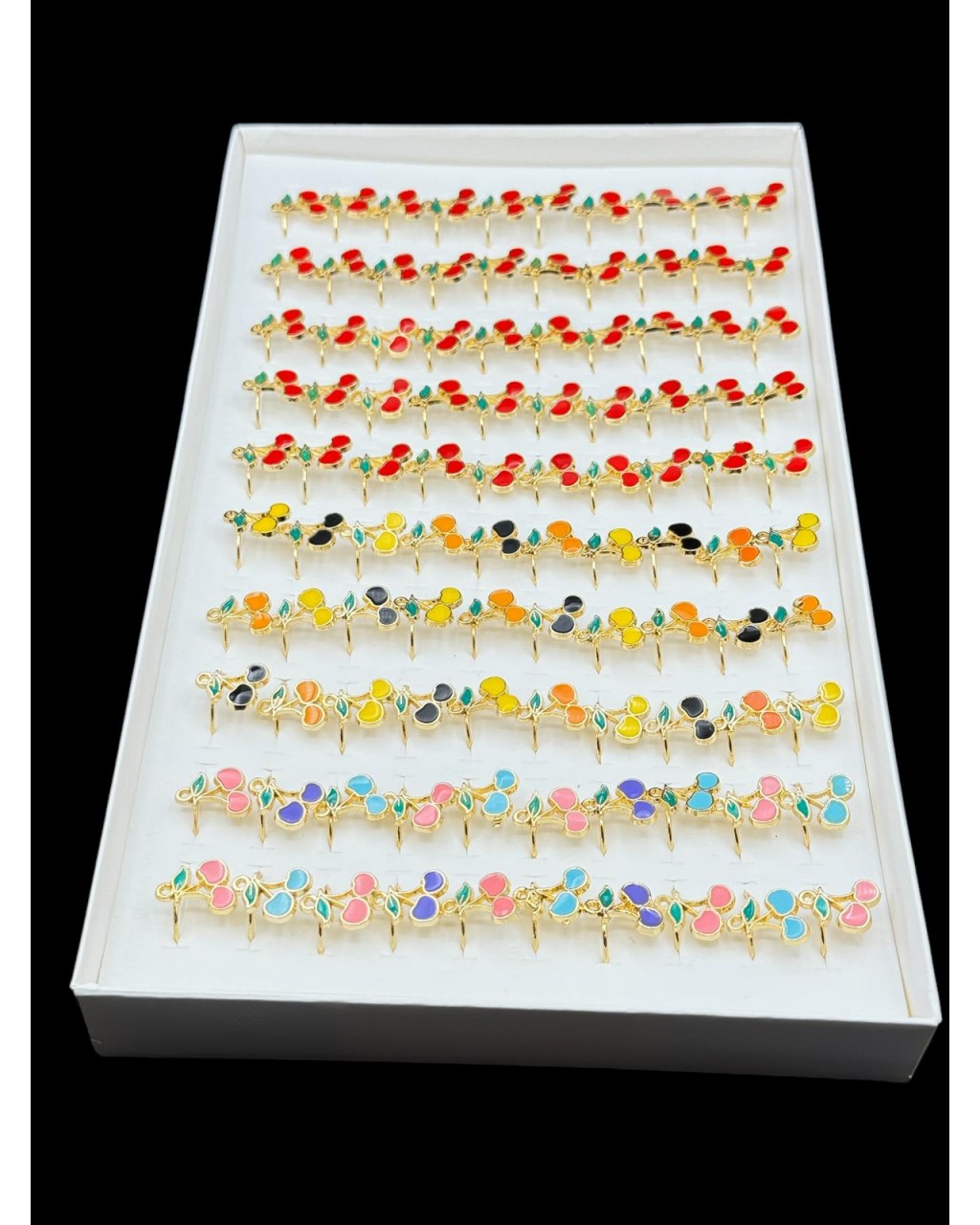 100 ADET KARIŞIK RENK KİRAZ MODEL YÜZÜK 100 ADET KARIŞIK RENK KİRAZ MODEL YÜZÜK