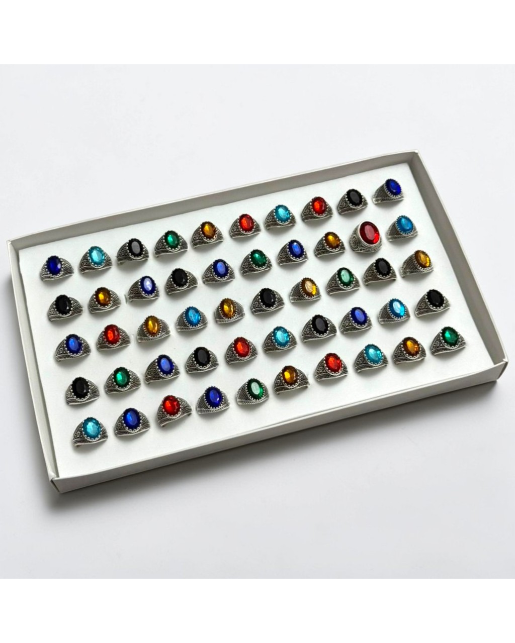 KRİSTAL MODEL KUTULU ERKEK YÜZÜK