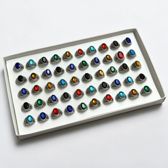 KRİSTAL MODEL KUTULU ERKEK YÜZÜK